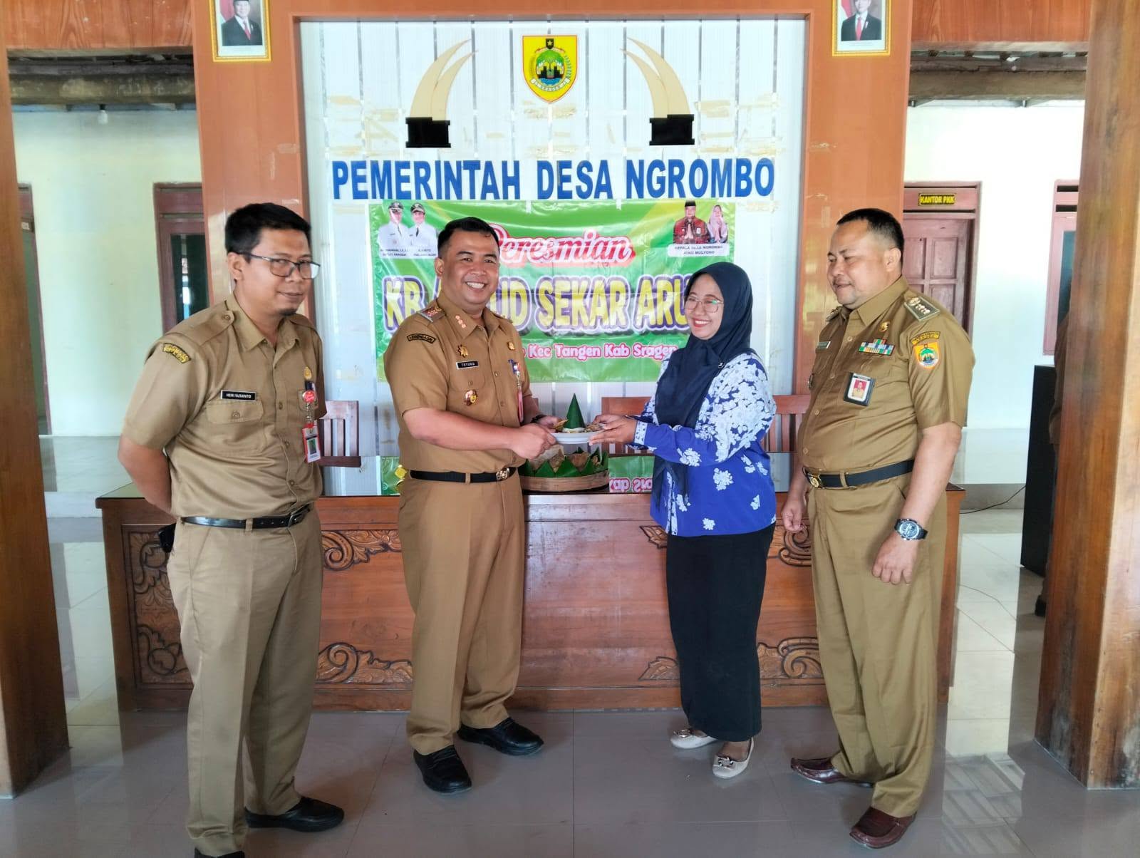Sampul Peresmian pendirian KB/ PAUD "SEKAR ARUM" Desa Ngrombo